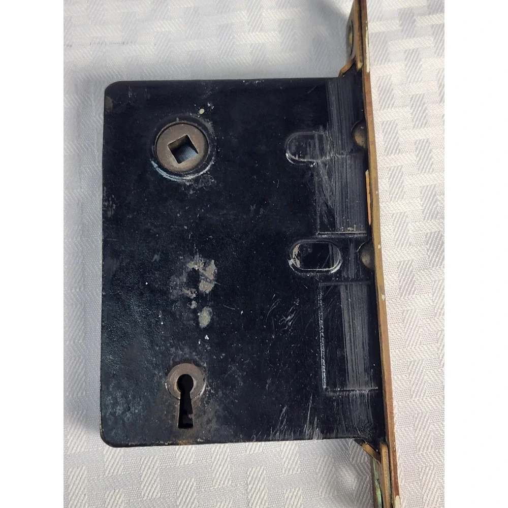 Antique Corbin Entry Exterior Door Mortise Lock Brass‎ Cast Iron Restoration